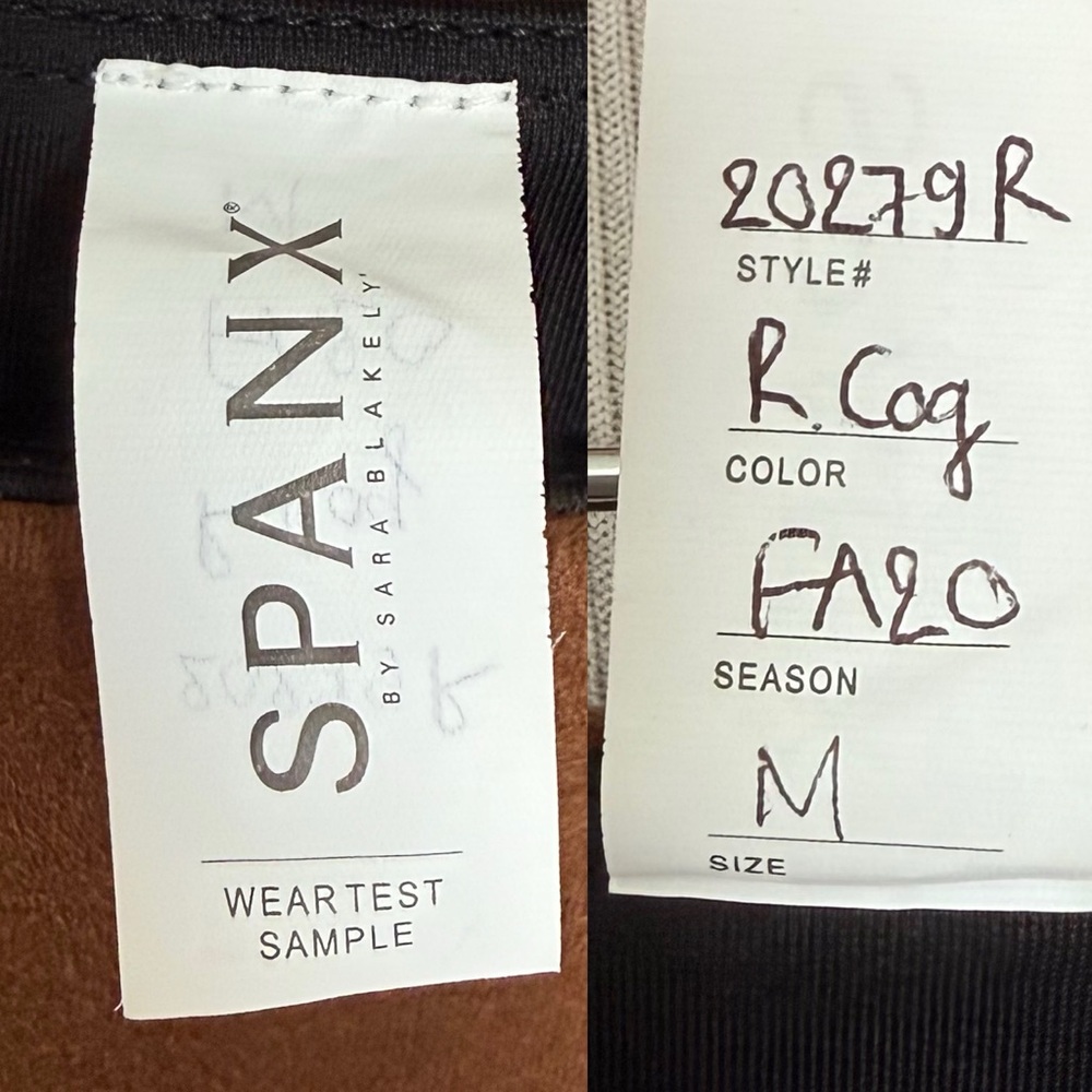 Spanx Faux Suede Leggings Women's Medium Rich Caramel Brown - Picture 12 of 13